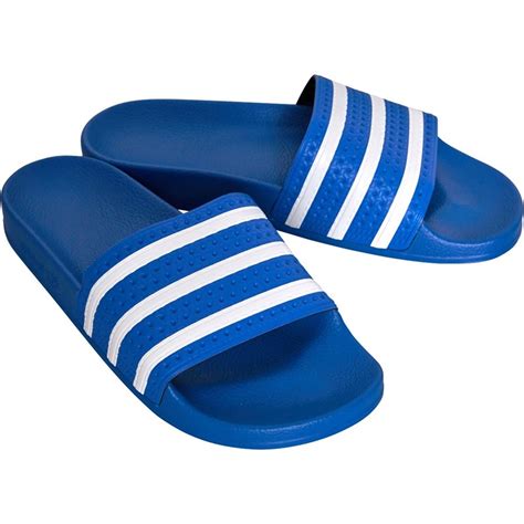 adidas slippers heren zwart blauw|adidas 3 strips sandalen.